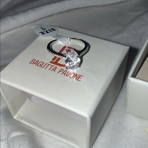 Elegant Silver Ring Teardrop size 7